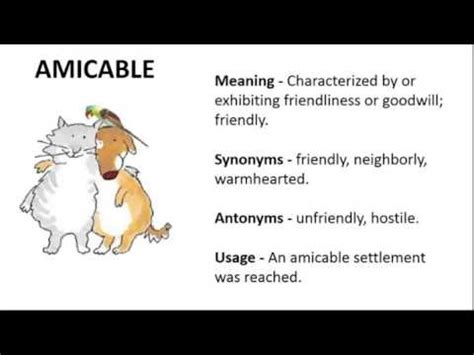 amicable antonyms